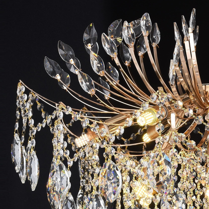 Crystal Candelabra CC9313/12FGD, 12x E14, Διάμετρος 50cm, Gold Crystal Candelabra Προεπιλεγμένος τίτλος Alessandro Design