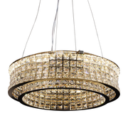 Πολυέλαιος LED με τηλεχειριστήριο, LLC160/500GD, κρύσταλλο και μέταλλο, 54W, ρυθμιζόμενο, ρυθμιζόμενο ύψος, δροσερό/θερμό/ουδέτερο φως, πολυέλαιοι φωτισμού LED πολυτελείας με τηλεχειριστήριο Προεπιλεγμένος τίτλος Alessandro Design
