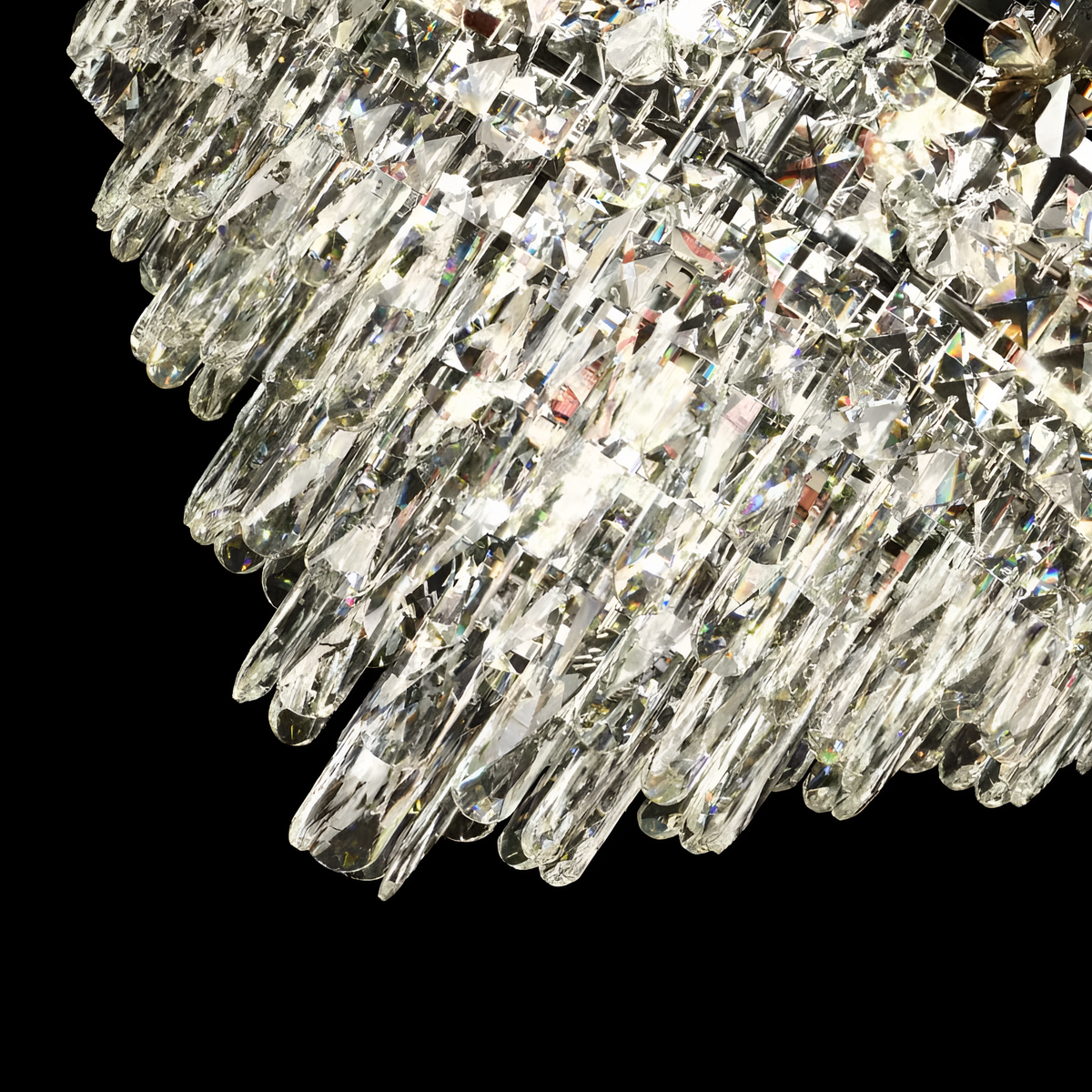 Crystal Chandelier FLORENCE Eleganza, 9x E14, Διάμετρος 50cm, Γυαλιστερό Chrome, Ρυθμιζόμενο ύψος Crystal Chandeliers Προεπιλεγμένος τίτλος Alessandro Design