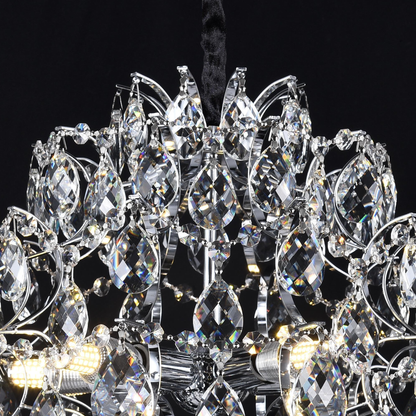 Crystal Chandelier CRYSTARA Nobile, 5x E14, Diameter 40cm, Shiny Chrome Crystal Chandeliers Προεπιλεγμένος τίτλος Alessandro Design