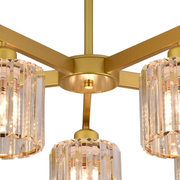 Modern Classic Chandelier LC110/5GD with Crystal, 5xE27, Gold, Metal and Crystal Classic Chandeliers Προεπιλεγμένος τίτλος Alessandro Design