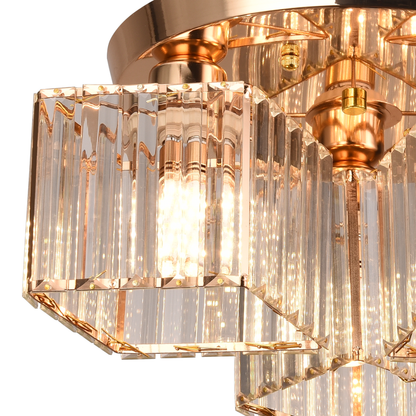 Modern Classic Chandelier Sasha, LC117/3GD, 3x E27, Metal and Crystal, Gold, Shade Classic Chandeliers Προεπιλεγμένος τίτλος Alessandro Design