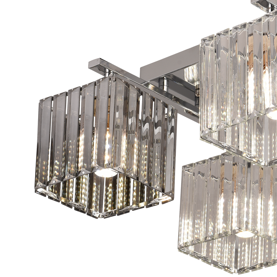 Georgian Chandelier, LC115/4, 4x E27, Chrome, Metal Classic Chandeliers Προεπιλεγμένος τίτλος Alessandro Design
