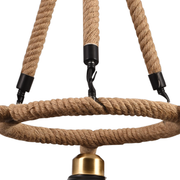 Vintage Hanging Chandelier, LV571/3BK, 3xG9, Brown, Metal and String Vintage Chandeliers Προεπιλεγμένος τίτλος Alessandro Design