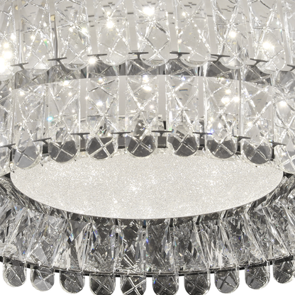 Πολυέλαιος LED με Τηλεχειριστήριο, LLC153/500CH, κρύσταλλο και μέταλλο, 59W, 1 κύκλος, με δυνατότητα ρύθμισης ρύθμισης ύψους, κρύο/θερμό/ουδέτερο φως, πολυέλαιοι φωτισμού LED με τηλεχειριστήριο Προεπιλεγμένος τίτλος Alessandro Design