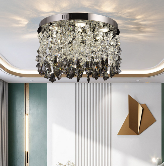 Crystal LED Chandelier LLC212/550BU Στρογγυλός, 29W, Κρύο/Ζεστό/Ουδέτερο φως, Κρύσταλλοι, Γυαλιστερό Chrome Crystal Chandeliers Προεπιλεγμένος τίτλος Alessandro Design