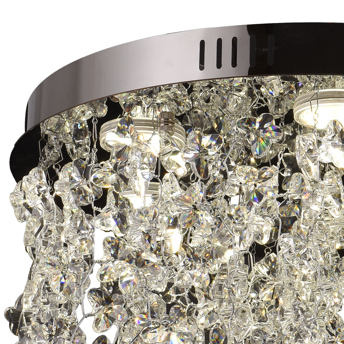 Crystal LED Chandelier LLC212/400BU Στρογγυλός, 22W, Κρύο/Ζεστό/Ουδέτερο φως, Κρύσταλλοι, Γυαλιστερό Chrome Crystal Chandeliers Προεπιλεγμένος τίτλος Alessandro Design