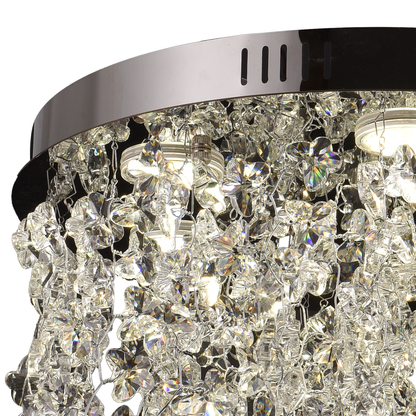 Crystal LED Chandelier LLC212/400BU Στρογγυλός, 22W, Κρύο/Ζεστό/Ουδέτερο φως, Κρύσταλλοι, Γυαλιστερό Chrome Crystal Chandeliers Προεπιλεγμένος τίτλος Alessandro Design