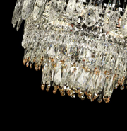 Crystal Chandelier MAJESTIC Elegance, 9x E14, Διάμετρος 50cm, Γυαλιστερό Chrome, Ρυθμιζόμενο ύψος Crystal Chandelier Προεπιλεγμένος τίτλος Alessandro Design