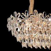 Crystal Chandelier Regalis 11x E14, 80cm, Shiny Gold, Ρυθμιζόμενο ύψος, Metal and Crystal Crystal Chandeliers Προεπιλεγμένος τίτλος Alessandro Design