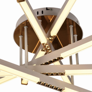 Πολυέλαιος LED με Τηλεχειριστήριο LT182/5WH, 68W, 5 Στοιχεία, Κρύο/Ζεστό/Ουδέτερο φως, Ρυθμιζόμενο, Λευκοί πολυέλαιοι LED με τηλεχειριστήριο Προεπιλεγμένος τίτλος Alessandro Design