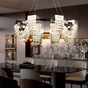 Κρυστάλλινος πολυέλαιος LED 24W, STRATUS Regalis, διάμετρος 80 cm, γυαλιστερό χρώμιο, ρυθμιζόμενο ύψος, θερμό ουδέτερο ψυχρό φως 3000K/4000K/6000K, μεταλλικοί και κρύσταλλοι πολυέλαιοι Προεπιλεγμένος τίτλος Alessandro Design