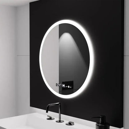 LED Στρογγυλός καθρέφτης, 70 cm, Elysee MotionGlow Marcello, Σύστημα αποθαμβώματος, Ρολόι & Θερμόμετρο, Καθρέφτες Dimabila Marcello Προεπιλεγμένος τίτλος Alessandro Design