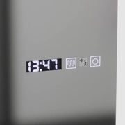 Ορθογώνιος καθρέφτης LED, 60x150 εκ., Αισθητήρας ραντάρ Alessia Marcello, Σύστημα αποθολώματος, Ρολόι & Θερμόμετρο, Dimabila, Καθρέφτες ντυσίματος Couture Προεπιλεγμένος τίτλος Alessandro Design