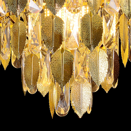 Crystal Candelabra VENARIA 6x E14, Διάμετρος 40cm, Γυαλιστερό χρυσό, Ρυθμιζόμενο ύψος Crystal Candelabra Προεπιλεγμένος τίτλος Alessandro Design