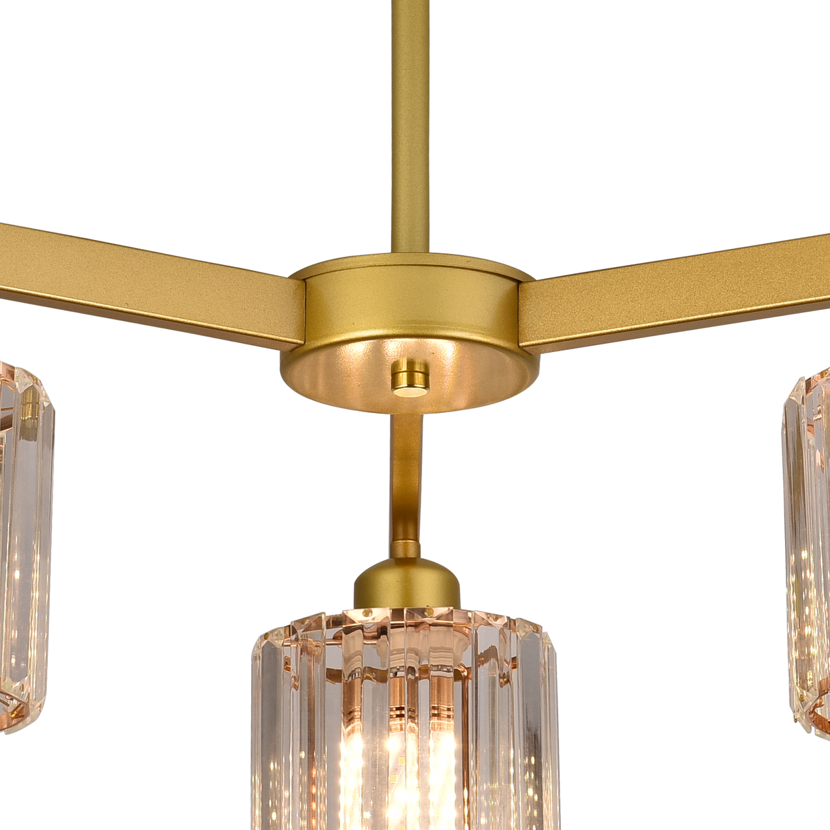 Modern Classic Chandelier LC110/3GD with Crystal, 3x E27, Gold, Metal and Crystal Classic Chandeliers Προεπιλεγμένος τίτλος Alessandro Design