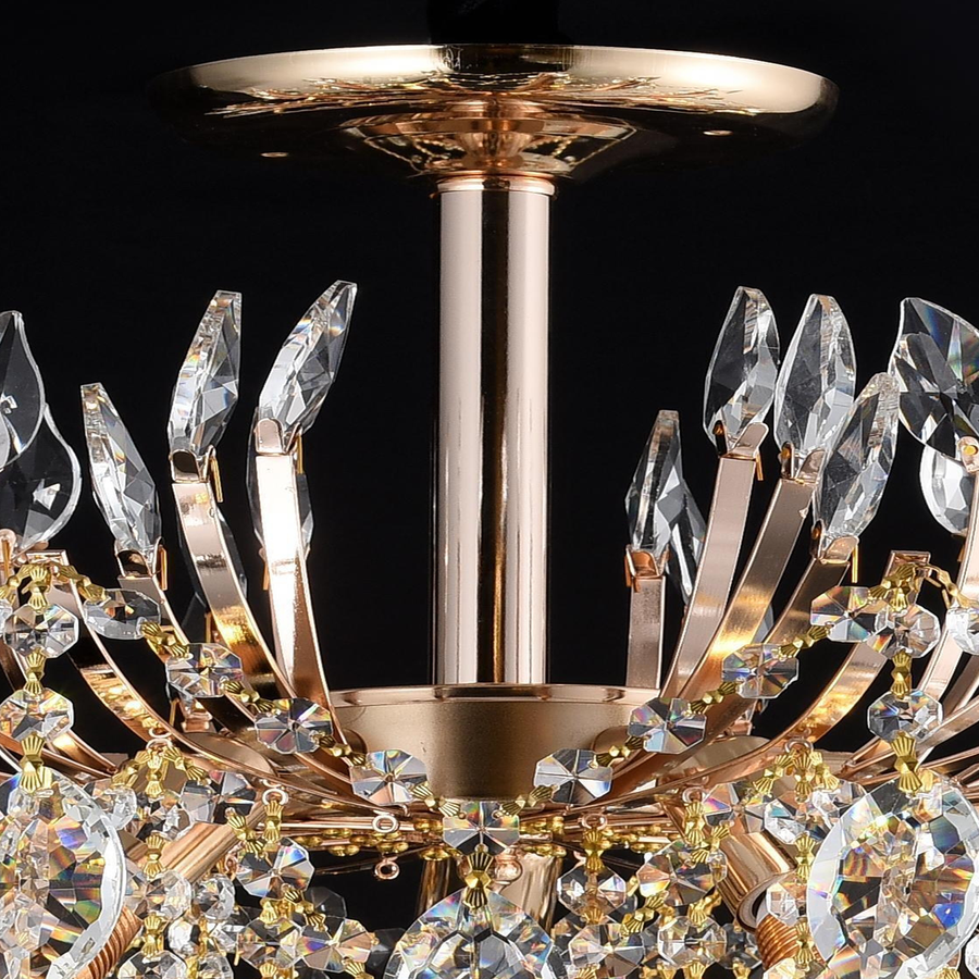 Crystal Chandelier PALERMO Eleganza 5xE14, Διάμετρος 50cm, Gold Crystal Chandeliers Προεπιλεγμένος τίτλος Alessandro Design