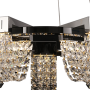 Κρυστάλλινος πολυέλαιος LED 15W, STRATUS Magno, διάμετρος 50 cm, γυαλιστερό χρώμιο, ζεστό ουδέτερο κρύο φως 3000K/4000K/6000K ρυθμιζόμενο ύψος, μεταλλικοί και κρύσταλλοι πολυέλαιοι Προεπιλεγμένος τίτλος Alessandro Design