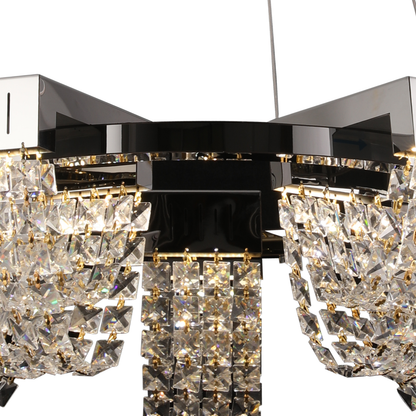 Κρυστάλλινος πολυέλαιος LED 15W, STRATUS Magno, διάμετρος 50 cm, γυαλιστερό χρώμιο, ζεστό ουδέτερο κρύο φως 3000K/4000K/6000K ρυθμιζόμενο ύψος, μεταλλικοί και κρύσταλλοι πολυέλαιοι Προεπιλεγμένος τίτλος Alessandro Design