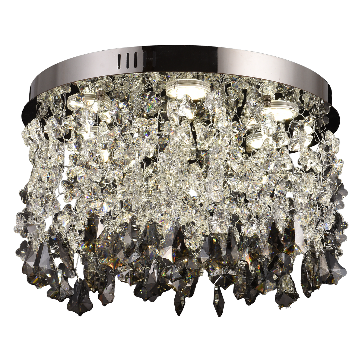 Crystal LED Chandelier LLC212/400BU Στρογγυλός, 22W, Κρύο/Ζεστό/Ουδέτερο φως, Κρύσταλλοι, Γυαλιστερό Chrome Crystal Chandeliers Προεπιλεγμένος τίτλος Alessandro Design