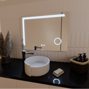 Ορθογώνιος καθρέφτης LED, 80x60cm, Linea Touch, Σύστημα Demister, Dimmable Mirrors Korman E Προεπιλεγμένος τίτλος Alessandro Design
