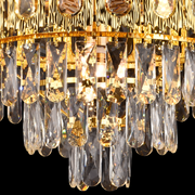 Crystal Chandelier BELVEDERE Nobile 5xE14, Διάμετρος 40cm, Γυαλιστερό Χρυσό, Ρυθμιζόμενο Ύψος Crystal Chandelier Προεπιλεγμένος τίτλος Alessandro Design