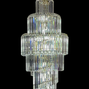 Crystal Chandelier CC8043/600H1800GD, Διάμετρος 60cm, Ύψος 180cm, Γυαλιστερό χρυσό, Ρυθμιζόμενο ύψος, Κομψή σχεδίαση Crystal Chandelier Προεπιλεγμένος τίτλος Alessandro Design