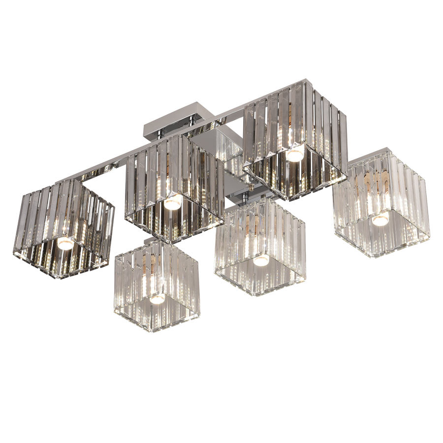 Georgian Chandelier, LC115/6, 6x E27, Chrome, Metal Classic Chandeliers Προεπιλεγμένος τίτλος Alessandro Design