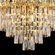 Crystal Chandelier BELVEDERE Magno 8xE14, Διάμετρος 60cm, Γυαλιστερό Χρυσό, Ρυθμιζόμενο ύψος Κρυστάλλινος Πολυέλαιος Προεπιλεγμένος τίτλος Alessandro Design