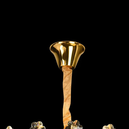 Crystal Chandelier FLORENCE Eleganza 9x E14, Διάμετρος 50cm, Γυαλιστερό χρυσό, Ρυθμιζόμενο ύψος Crystal Chandeliers Προεπιλεγμένος τίτλος Alessandro Design