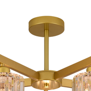 Modern Classic Chandelier LC110/5GD with Crystal, 5xE27, Gold, Metal and Crystal Classic Chandeliers Προεπιλεγμένος τίτλος Alessandro Design
