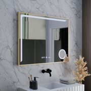 LED Mirror MotionGlow Sensor Rosalia 80x60 cm Θερμό/Ψυχρό/Ουδέτερο φως Σύστημα αποθάμβωσης Θερμόμετρο Ρολόι Marcello Funghi Collection Marcello Mirrors Προεπιλεγμένος τίτλος Alessandro Design