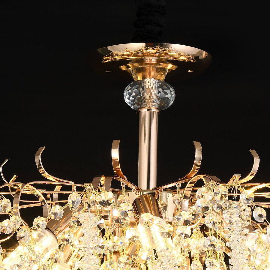 Crystal Chandelier STROZZI Magno 8xE14, Diameter 60cm, Gold Crystal Chandeliers Προεπιλεγμένος τίτλος Alessandro Design