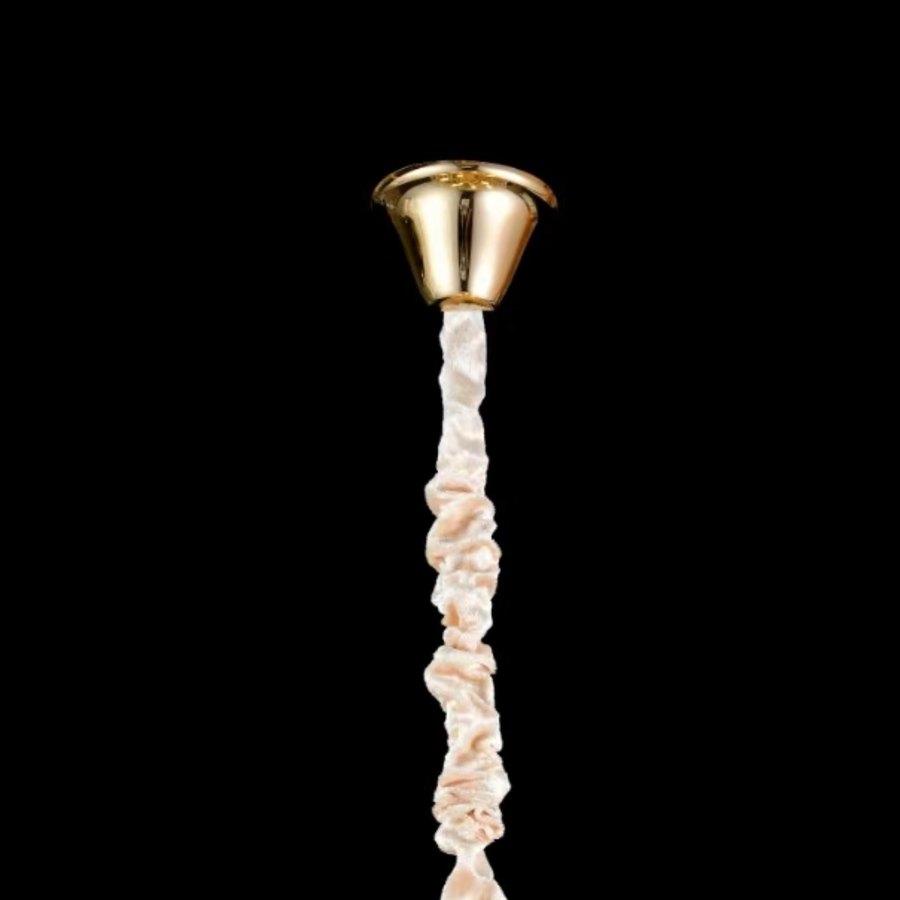 Crystal Chandelier CC1677/400GD, 4xE14, Shiny Gold, Ρυθμιζόμενο ύψος, Metal and Crystal Crystal Chandeliers Προεπιλεγμένος τίτλος Alessandro Design