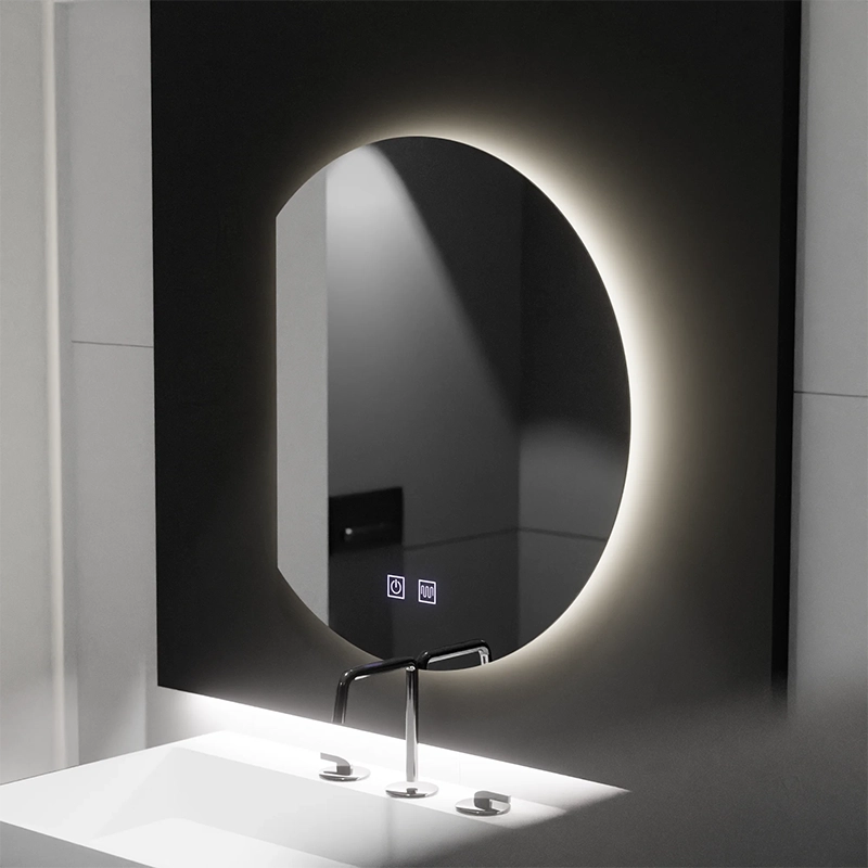 Καθρέφτης LED Semiluna 54x60, Arcana Touch, Σύστημα Demister, Dimmable
