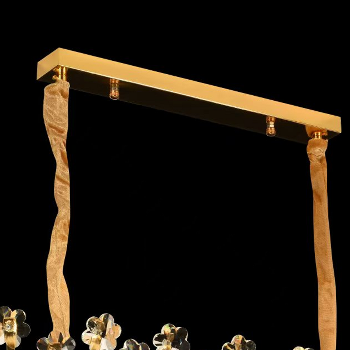 Crystal Chandelier FLORENCE Imperio 10x E14, 90cm, Shiny Gold, Ρυθμιζόμενο ύψος Crystal Chandeliers Προεπιλεγμένος τίτλος Alessandro Design
