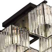 Classic Modern Georgian Chandelier, LC111/6BK, 6x E27, Black, Metal and Glass Classic Chandeliers Προεπιλεγμένος τίτλος Alessandro Design