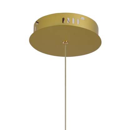 Πολυέλαιος LED με Τηλεχειριστήριο LT176/5GD, 69W, 5 Στοιχεία, Κρύο/Ζεστό/Ουδέτερο φως 3000K/4000K/6000K, Ρυθμιζόμενο, Χρυσό, Ρυθμιζόμενο ύψος, Μεταλλικοί και Ακρυλικοί πολυέλαιοι LED με Τηλεχειριστήριο Προεπιλεγμένη σχεδίαση Τίτλος A