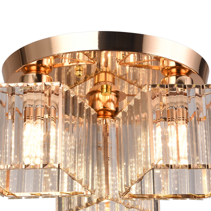Modern Classic Chandelier Sasha, LC117/3GD, 3x E27, Metal and Crystal, Gold, Shade Classic Chandeliers Προεπιλεγμένος τίτλος Alessandro Design