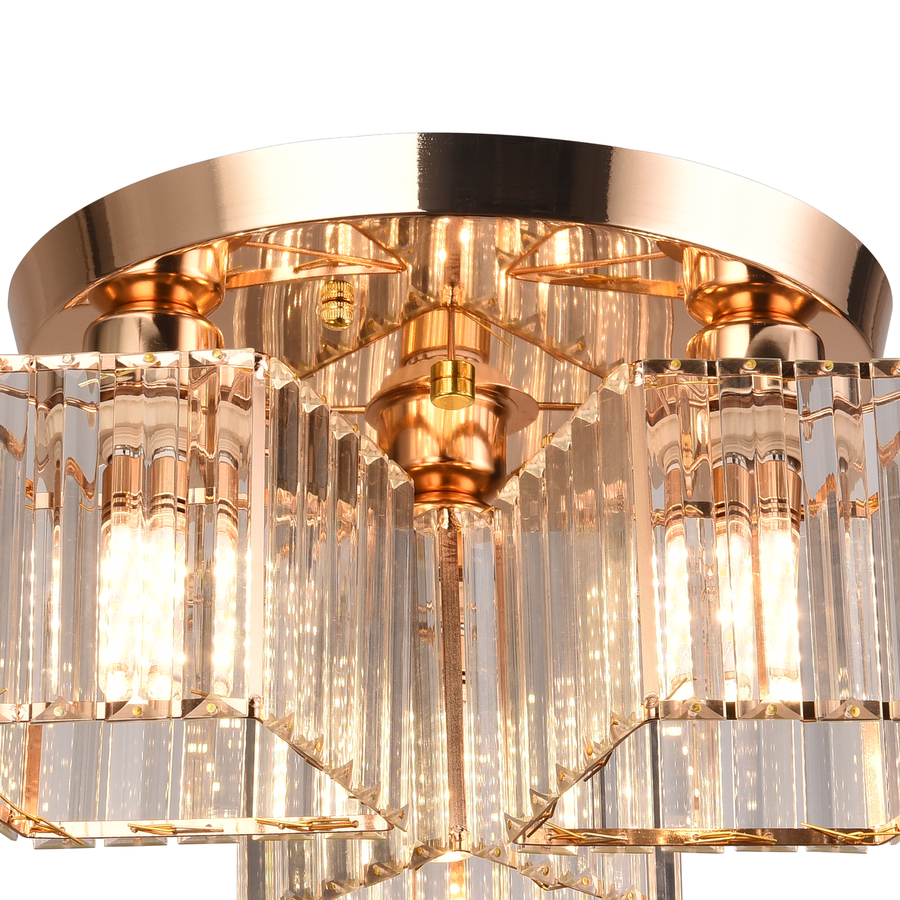 Modern Classic Chandelier Sasha, LC117/3GD, 3x E27, Metal and Crystal, Gold, Shade Classic Chandeliers Προεπιλεγμένος τίτλος Alessandro Design
