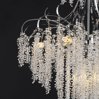 Crystal Candelabra CC9311/5CH, 5x E14, Διάμετρος 50 cm, Chrome Crystal Candelabra Προεπιλεγμένος τίτλος Alessandro Design