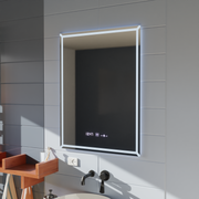 Ορθογώνιος καθρέφτης LED, 60x80cm, VillayTouch Marcello, Σύστημα ξεθάμβωσης, Dimabila Mirrors Marcello Προεπιλεγμένος τίτλος Alessandro Design