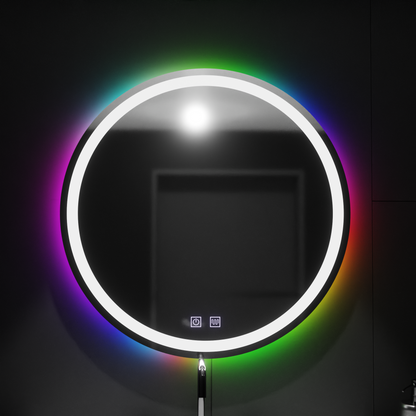 Στρογγυλός καθρέφτης LED 60cm, Spectrum Touch, RGB, Demister System Mirrors Korman E Προεπιλεγμένος τίτλος Alessandro Design