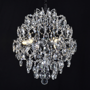 Crystal Chandelier CRYSTARA Nobile, 5x E14, Diameter 40cm, Shiny Chrome Crystal Chandeliers Προεπιλεγμένος τίτλος Alessandro Design