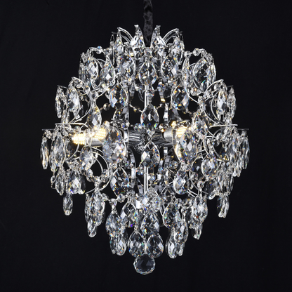 Crystal Chandelier CRYSTARA Nobile, 5x E14, Diameter 40cm, Shiny Chrome Crystal Chandeliers Προεπιλεγμένος τίτλος Alessandro Design