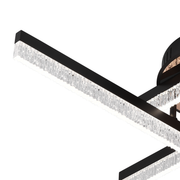 Πολυέλαιος LED με Τηλεχειριστήριο LT179/4BK, 34W, 4 Στοιχεία, Κρύο/Ζεστό/Ουδέτερο φως, Ρυθμιζόμενο, Μαύροι πολυέλαιοι LED με τηλεχειριστήριο Προεπιλεγμένος τίτλος Alessandro Design