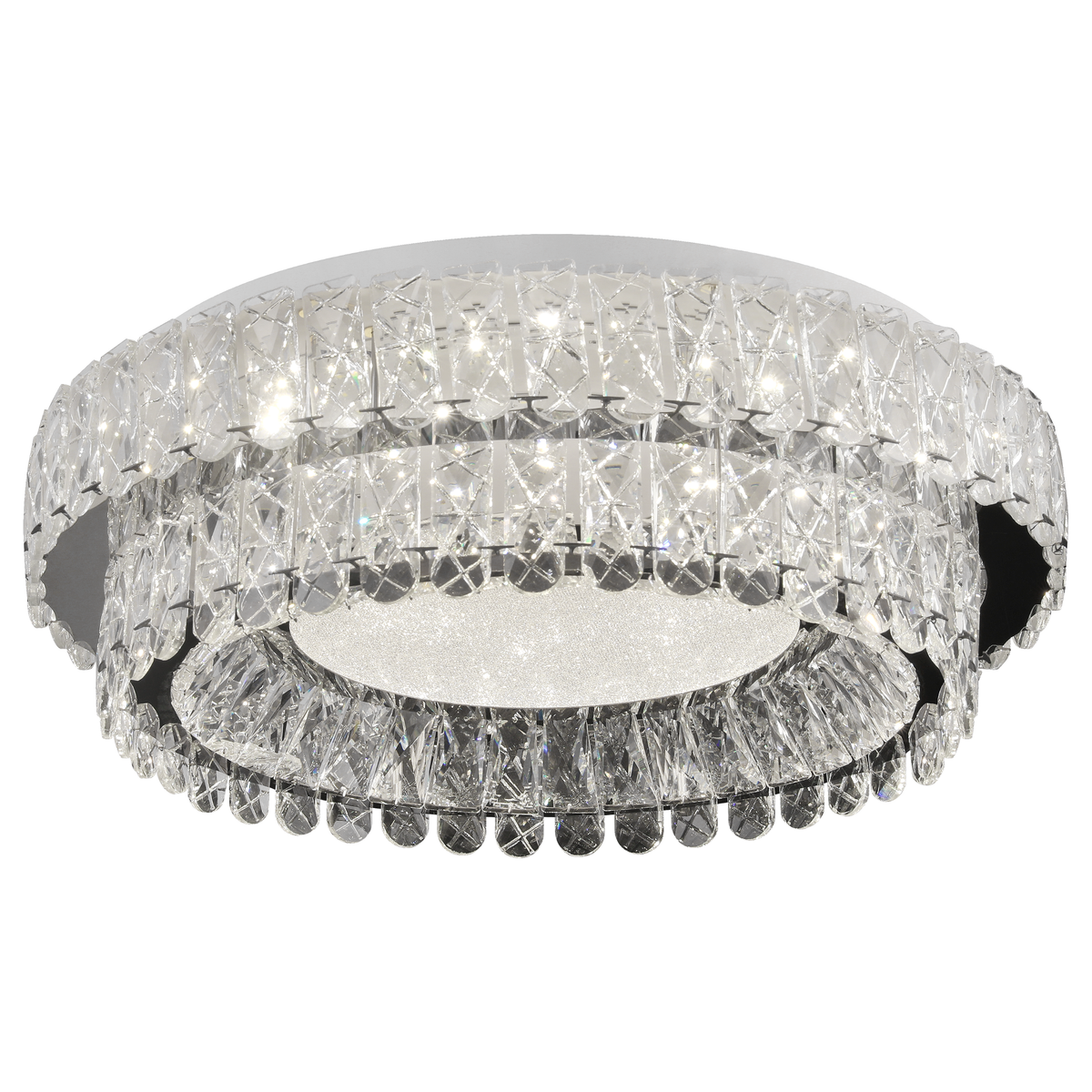 Πολυέλαιος LED με Τηλεχειριστήριο, LLC153/500CH, κρύσταλλο και μέταλλο, 59W, 1 κύκλος, με δυνατότητα ρύθμισης ρύθμισης ύψους, κρύο/θερμό/ουδέτερο φως, πολυέλαιοι φωτισμού LED με τηλεχειριστήριο Προεπιλεγμένος τίτλος Alessandro Design