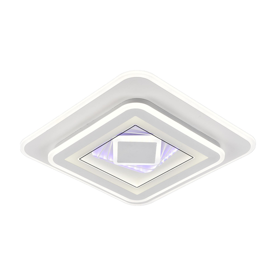 Πολυέλαιος LED DOLIA, 101W, 50x50cm, Κρύο/Ζεστό/Ουδέτερο φως, Λευκοί πολυέλαιοι LED Προεπιλεγμένος τίτλος Alessandro Design