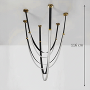 Modern Chandelier, LED, ARIA Largo, 31W, Warm light, Black Modern Chandeliers Προεπιλεγμένος τίτλος Alessandro Design