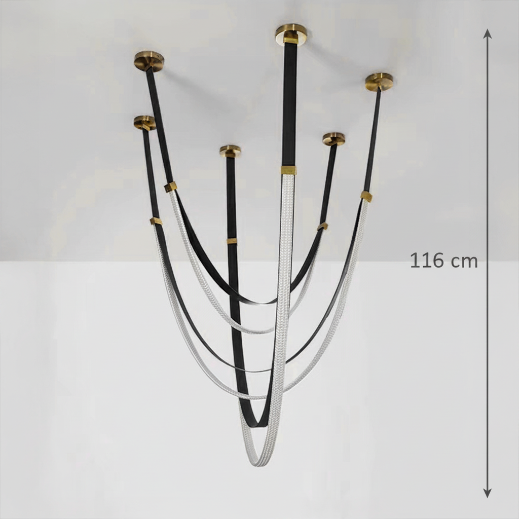 Modern Chandelier, LED, ARIA Largo, 31W, Warm light, Black Modern Chandeliers Προεπιλεγμένος τίτλος Alessandro Design